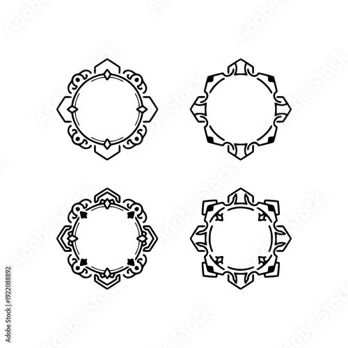 set vintage retro logo emblem, vector emblem, sign vector, label stamp. logo frame circle and arrow