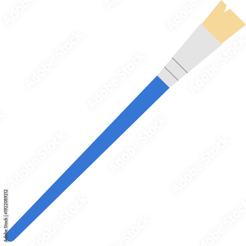 Blue paint brush