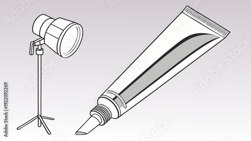 Studio Light and Tube of Cream.
