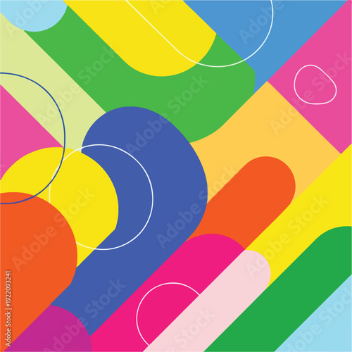 Colorful abstract design with overlapping geometric shapes (1)