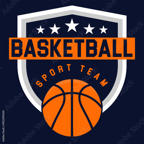 Basketball sport team logo design