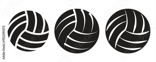 Volleyball icon. Sports symbol, suitable for websites, logos, apps, templates, and UI designs. EPS10 on a white background.