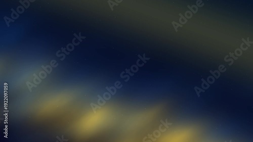 Abstract Dark Blue and Yellow Swirls Background Motion.