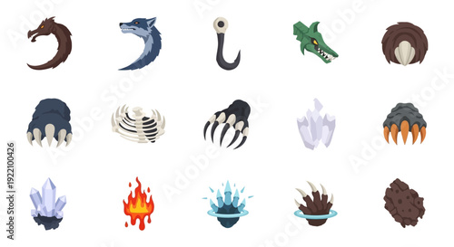 Collection of Fantasy Creature Claws and Talons.