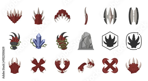Fantasy Emblems and Symbols Collection.