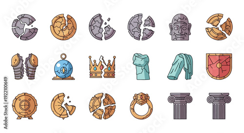 Medieval Shields Emblems and Heraldic Symbols.