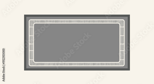 Minimalist Rectangular Frame Border Template with Subtle Inner Detailing