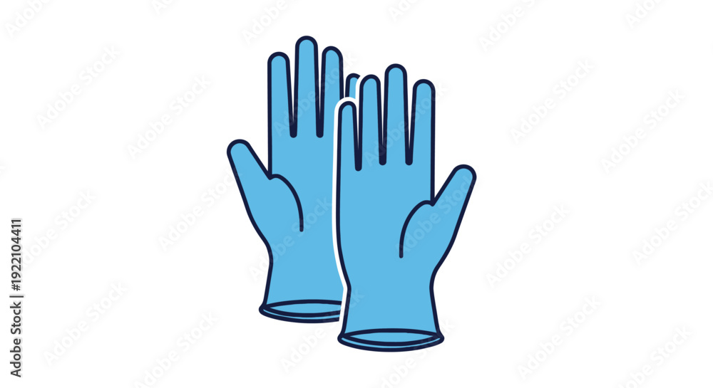 Obraz premium Blue Protective Gloves