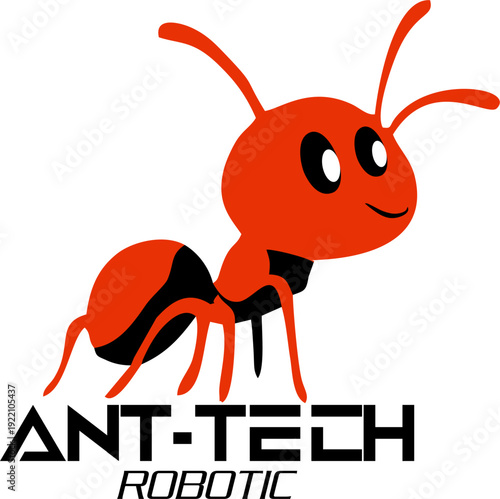 Robotic ant, Metallic insect Robotic, futuristic design, isolated cybernetic ant with glowing accents, robotic insect concept for futuristic