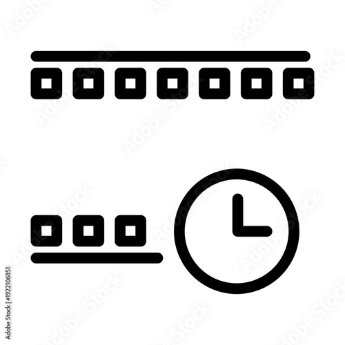 clock line icon