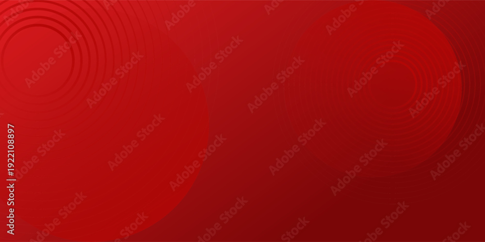 Obraz premium White circle geometric red abstract background. vector