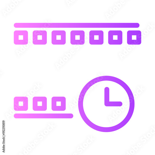 clock gradient icon