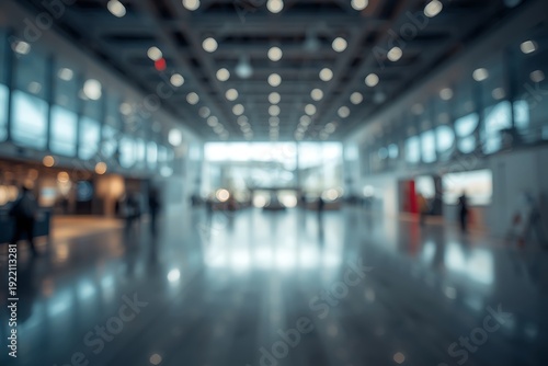 Wallpaper Mural Generative AI Modern Airport Terminal Interior with Bright Lighting and Open Space Torontodigital.ca
