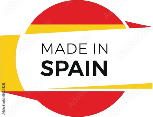 Stylish Made in Spain Badge Logo Design for Authentic Branding and Marketing