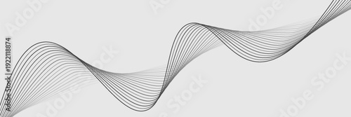 Abstract vector background with black wavy lines. EPS10