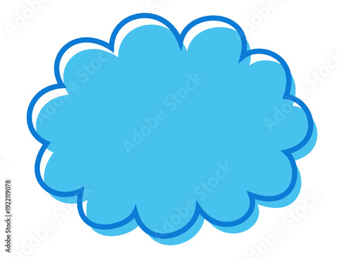 speech bubbles collection, vector frame sticker, flat message box, blank chat box element, frame border, banner