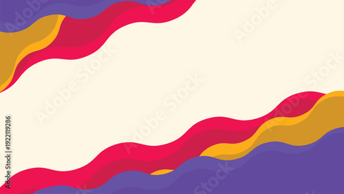 Colorful wave shapes abstract background curve wavy for business luxury design EPS 10