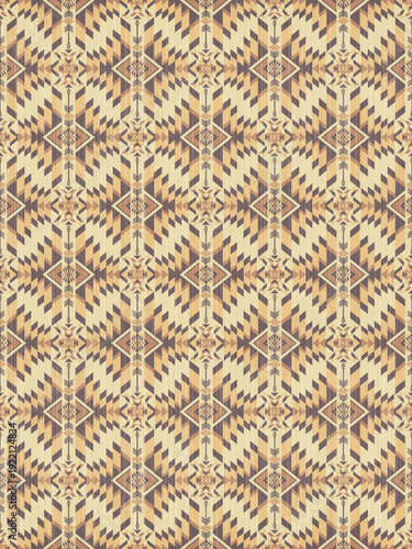 American tribal ethnic native pattern seamless.Traditional Navajo,Aztec,Apache,Southwest and Mexican style fabric pattern.Abstract vector motif pattern.For fabric,clothing,blanket,woven,wrap,decorate.
