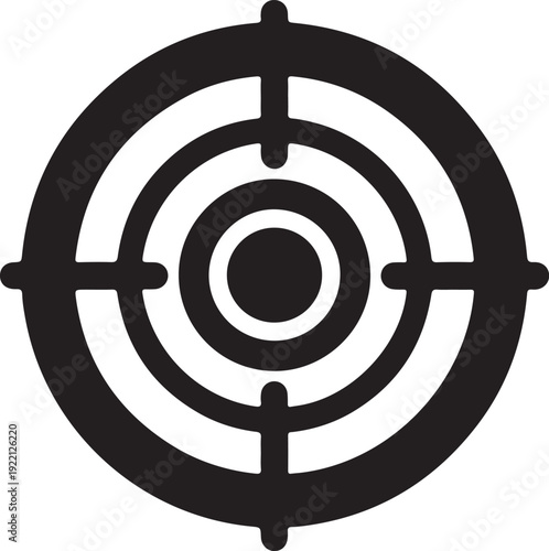 Target symbol for precision, focus, and business goals