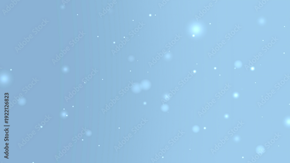 Fototapeta premium Soft Blue Gradient Background with Floating Sparkle Particles for Clean Modern Design