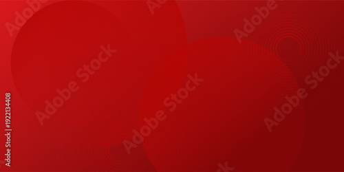 White circle geometric red abstract background. vector