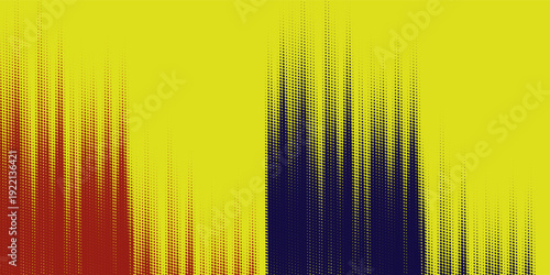 Yellow halftone on blue background. Vector dotted sparkles or halftone shine pattern texture Pop Art Style Background. EPS10