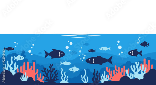 A vibrant underwater world showcasing diverse marine life and healthy coral reefs, symbolizing the critical importance of ocean conservation and clean water for World Water Day