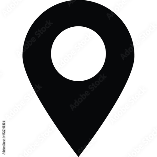 Location Pin Icon – Map Marker and GPS Navigation Symbol