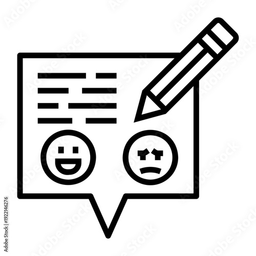 testimonial Line Icon