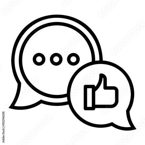 testimonial Line Icon