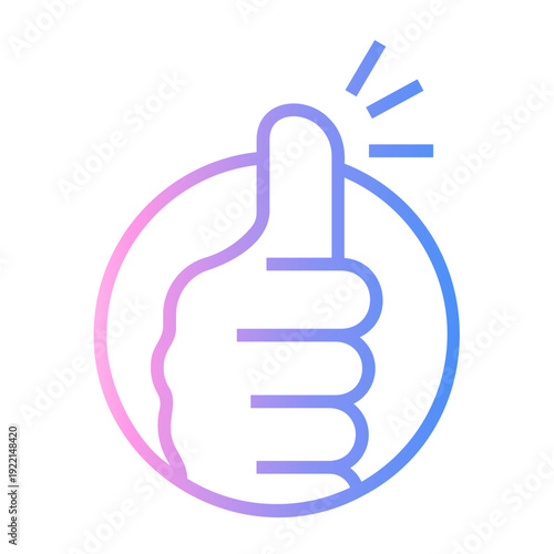 testimonial Line Gradient Icon