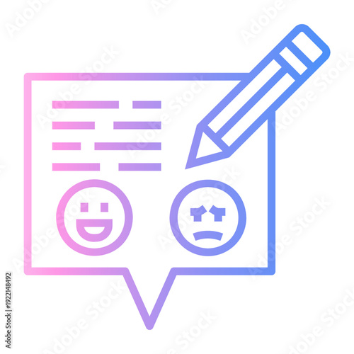 testimonial Line Gradient Icon