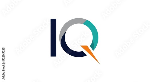 IQ logo design with a modern and creative concept.