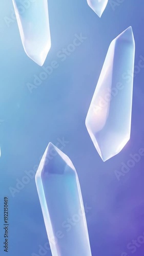 Geometric Crystal Lattice Abstract, highlighting a shimmering, clean crystalline lattice structure that subtly warps and undulates within a soft, diffused light.