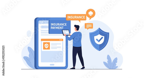 Woman analyzing financial graphs with shield icon for investment security
