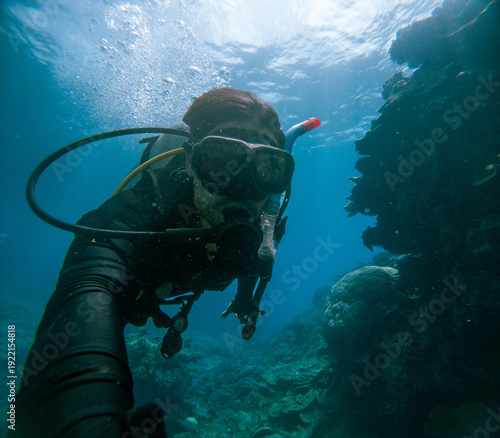 Wallpaper Mural Selfie of a man on the Great Barrier Reef Torontodigital.ca