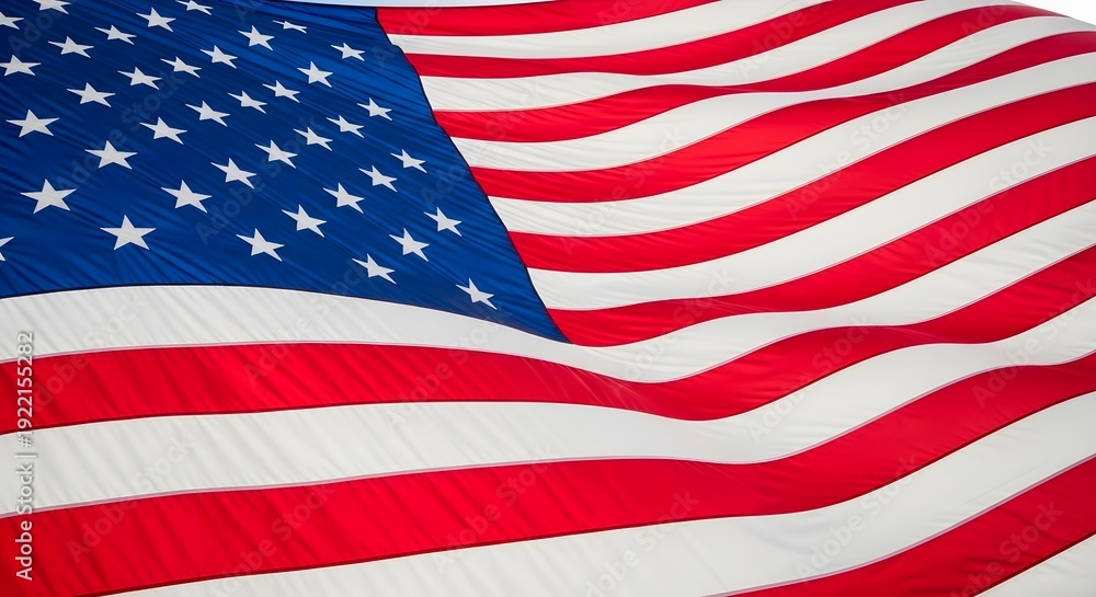 Fototapeta premium Memorial day tribute honoring fallen heroes under american flag