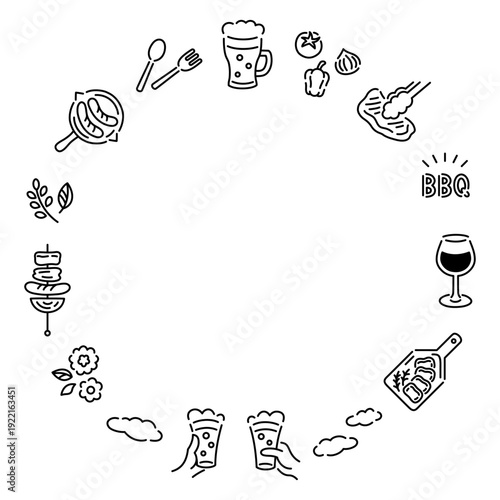 手軽にバーベキューが楽しめるビアガーデンフレーム素材