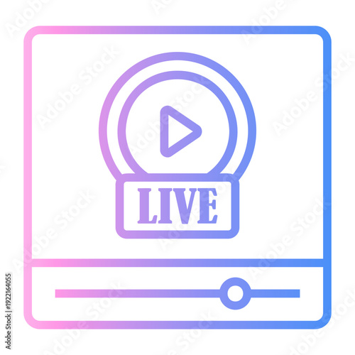 broadcast Line Gradient Icon