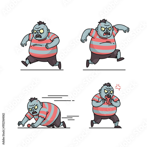 Cartoon man slipping and falling on the floor in a comedic accident illustration
