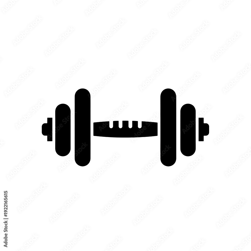 Obraz premium Minimal Barbell and American Football Hybrid Logo – Modern Strength Training and Sports Performance Emblem, Fitness Gym Identity Symbol with Monoline Athletic Equipment Design