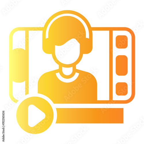 broadcast Gradient icon