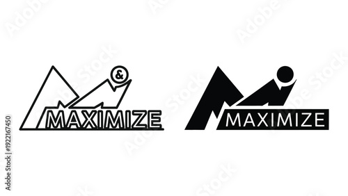 Maximize logo design template
