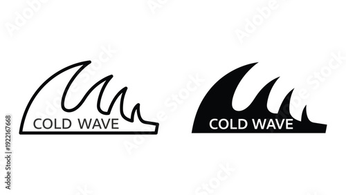 Cold Wave Icon Set