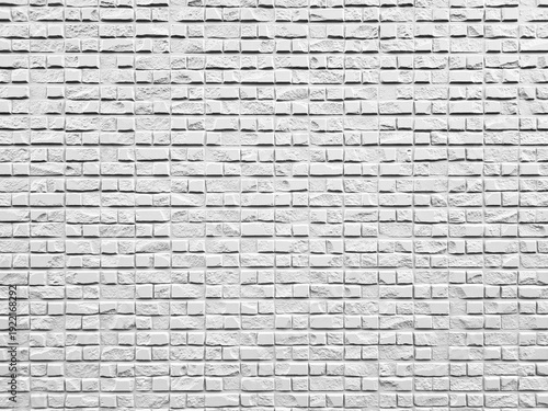 White brick wall texture background, suitable for interior and exterior design applications, as well as digital uses.