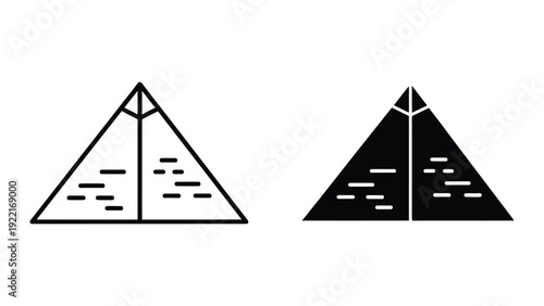 Yin Yang Pyramid Illustration