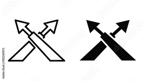 Crossed Arrows Symbol