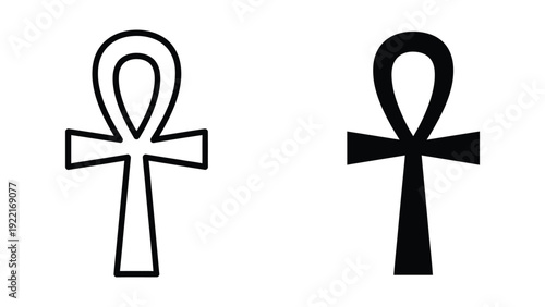 Two Egyptian Ankh Symbols