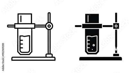 Laboratory equipment icons