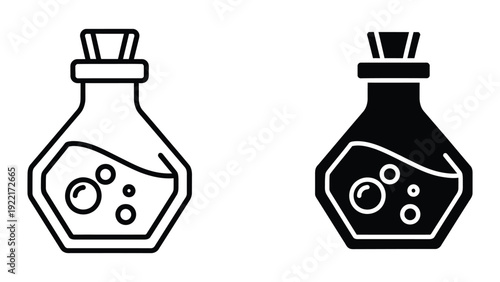 Potion Bottles Illustration